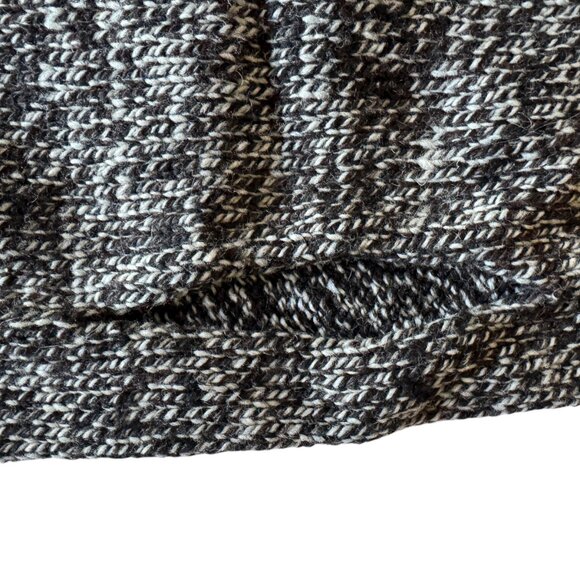 Chilly Dog 100% Wool Hand knit Boyfriend Sweater Shawl Collar Classic Fair Trade - Picture 5 of 16